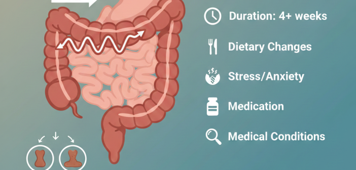 Change in Bowel Habits That Last for Weeks Explained