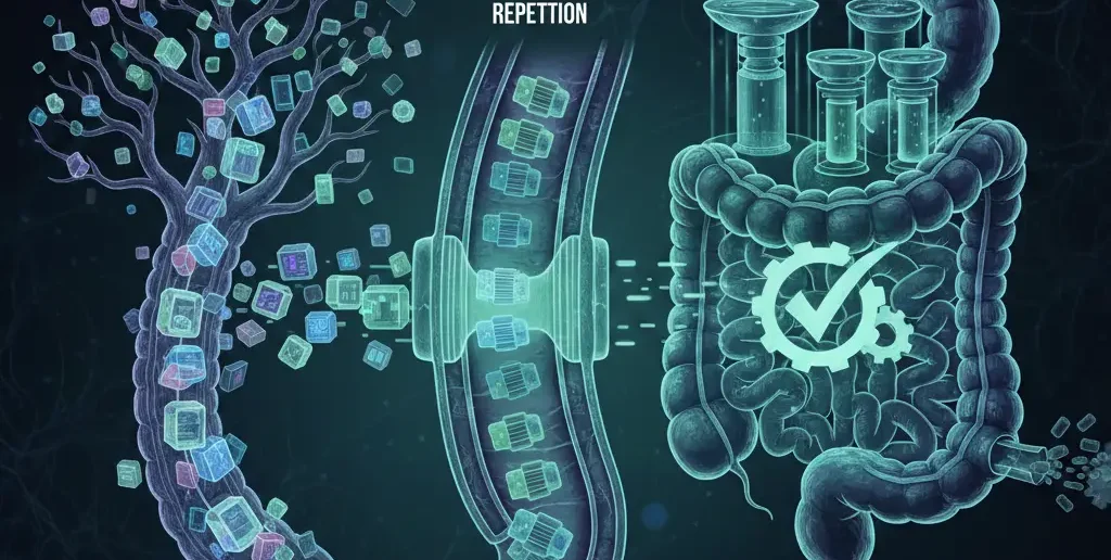 Information Gain: The Colon Adapts to Repetition